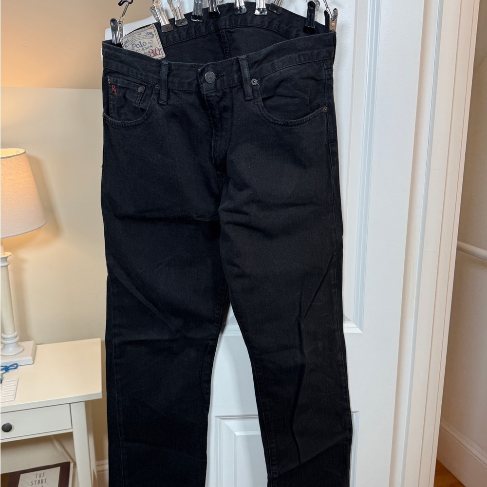Polo Ralph Lauren Black Hampton Straight 32x30